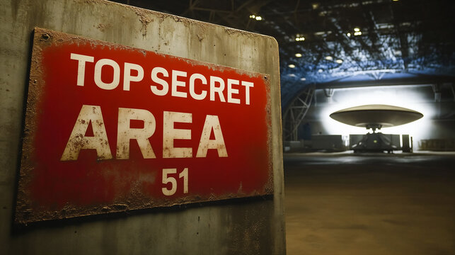 Secrets of the Desert. A Glimpse into the Mysteries of Area 51. 
