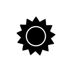 sun glyph icon