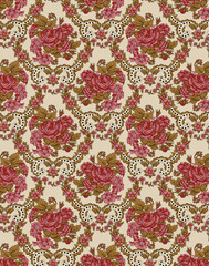 seamless beautiful wallpaper cards all over design floral leaf vintage ornament Victorian ethnic geometric print paisley pattern