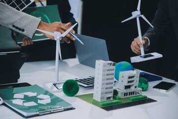 Carbon offset price report CO2 emission. Future growth Net zero waste in ESG ethical SME office...