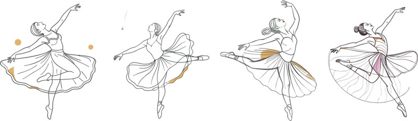 Inclusive Dance and Ballet Vector, Illustration, for various uses