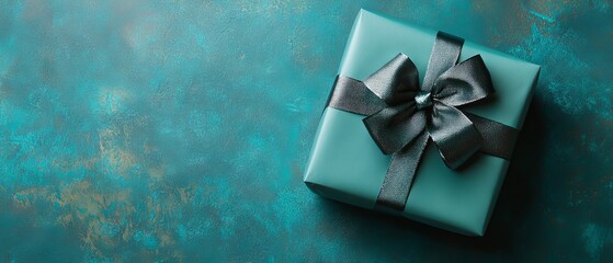 A beautifully wrapped gift with a big bow