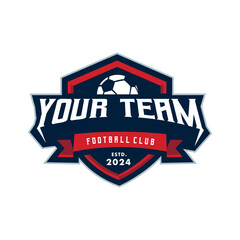 Football logo badge team sports 
