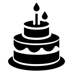 cake isolated on white background