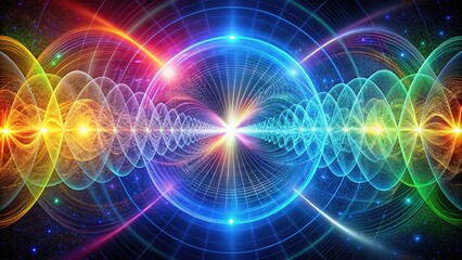 Ethers dance in tune with cosmic harmonics, emitting symphonies of pure chromatic resonance, orchestrating the vibrational frequencies of matter and energy in subtle symphony.