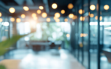 motion blur background of modern office interior design contemporary workspace for creative business defocus long exposure shake jerk
