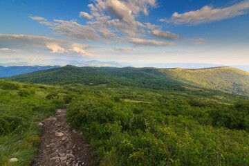 Scenic view of hills on the path to Šiljak, mountain Rtanj, Serbia