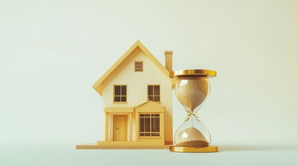 Time is of the Essence: A Miniature House and Hourglass Illustrate the Importance of Timing in Real Estate
