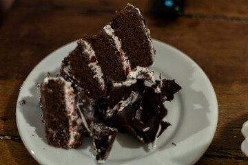 chocolate cake on a plate