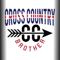 Cross Country CC Brother, Cross Country Cutting files for all of your crafting work, cross country team design, Great for t-shirt