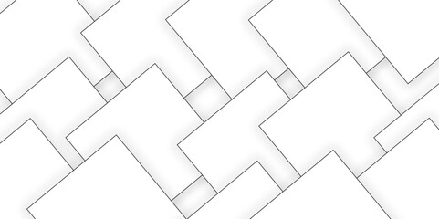 Abstract white background design with layers of textured white transparent material in triangle and squares shapes. White color technology concept geometric line vector white light grey background.	
