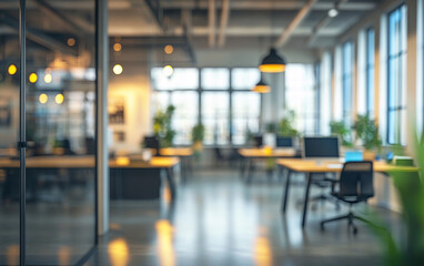 motion blur background of modern office interior design contemporary workspace for creative business defocus long exposure shake jerk