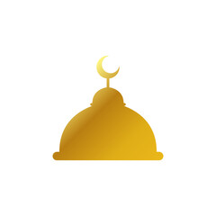 Gold Islamic frames oriental style objects arabic shapes windows and arches traditional ornamental