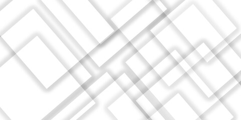 Abstract white and grey geometric overlapping square pattern background with shadow. paper texture design Abstract white background can use for design, background concept, vector illustration.