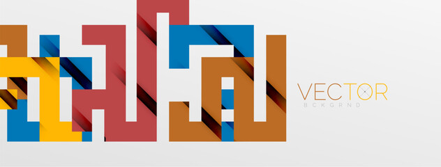 Color bend lines with shadow texture effect. Vector Illustration For Wallpaper, Banner, Background, Card, Book Illustration, landing page