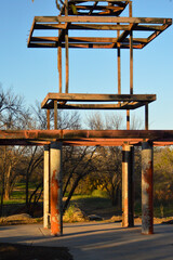 Old Building Frame in the Park
