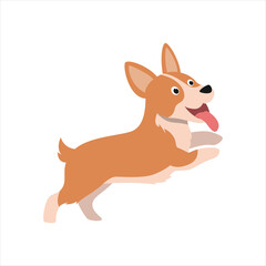 Cute Dog Vector Illustration in Cartoon Style