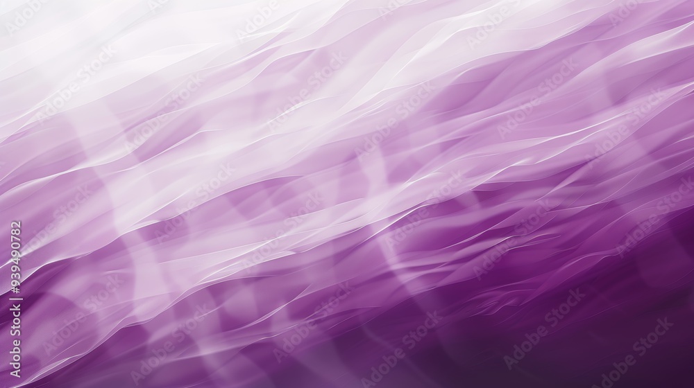 Canvas Prints Gentle waves in various purple tones flow elegantly across the canvas, creating a tranquil and soothing visual pattern.