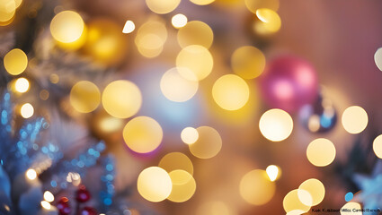 Obraz premium christmas background lights 