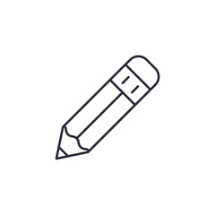 Pencil icon vector illustration. Pencil symbol isolated on white background
