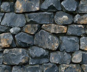 Natural slate stone wall texture in cool tones and rustic colors