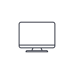 monitor icon vector illustration. monitor symbol isolated on white background