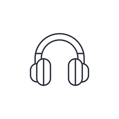 headphone icon vector illustration. headphone symbol isolated on white background
