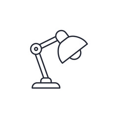 lamp icon vector illustration. lamp symbol isolated on white background