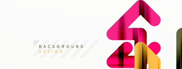 Abstract background - colorful lines composition. Technology or business digital template