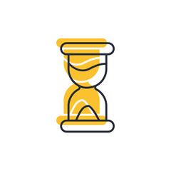 timer icon vector illustration. timer symbol isolated on white background