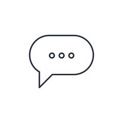 chat icon vector illustration. chat symbol isolated on white background