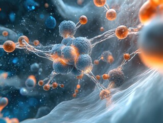 Advanced Molecular Structure Visualization: 3D Scientific Rendering of Complex Organic Molecules