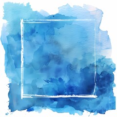 A beautiful blue watercolor background with a gradient effect and artistic splash design.