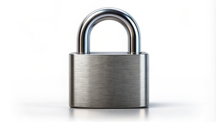 Fototapeta premium Silver padlock with both locked and unlocked positions , security, protection, privacy, locked, unlocked, access, key, safety