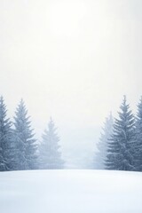 Fototapeta premium Sleigh bells jingling gently nearby, while an enchanting winter tableau reveals itself amidst a blanket of fresh, glistening snow.
