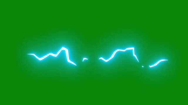 vfx element, glow effects, glow lines, anime neon elements, cartoon effect green screen