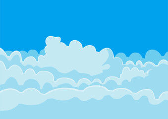 blue sky cloud nature sky beautifui blue and white clouds texture background. vector heaven landscape for cards,poster cover or design interior.
