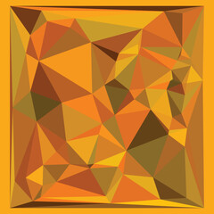Low poly yellow or gold triangle abstract background. vector design Illustration. Eps 10.