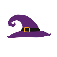 Simple And Cute Witch's Hat Clip Art. Hat Illustration.