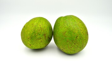 avocado isolated on white background