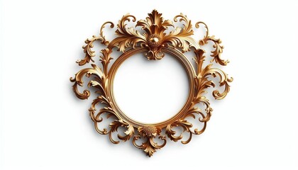 Obraz premium golden ornament frame and corner design. generative AI