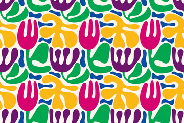 seamless floral pattern. vector illustration