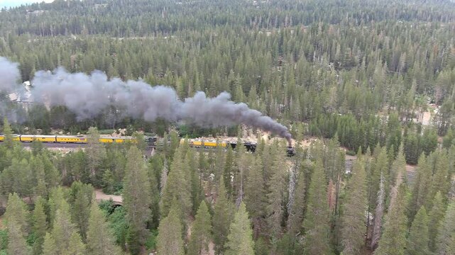 The Big Boy Train Entering Sugar Bowl Mountain Resort