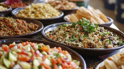 Fototapeta premium Variety of Delicious Dishes