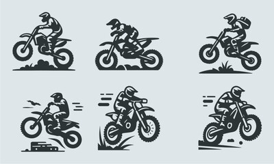 Obraz premium motorbike vector silhouette