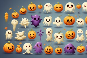 halloween seamless background