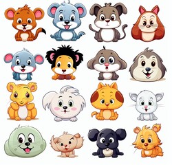 Obraz premium set of animals