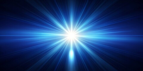 Obraz premium Abstract Blue Light Burst, Light , Rays , Glow , Background