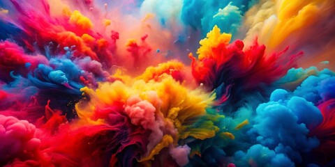 Fototapeta premium Abstract Colorful Ink Explosion, Ink, Abstract, Color, Art