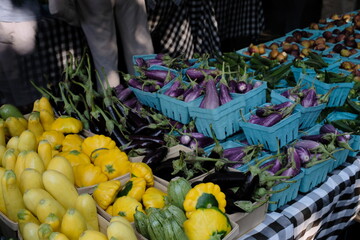 Fresh food at a farmers market